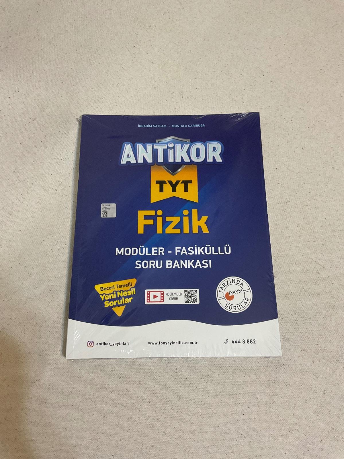 Antikor Yayınları TYT Fizik Modüler Fasikküllü Soru Bankası