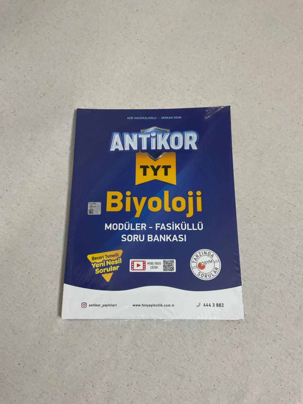 TYT Biyoloji Antikor Modüler Fasiküllü Soru Bankası Antikor Yayınları