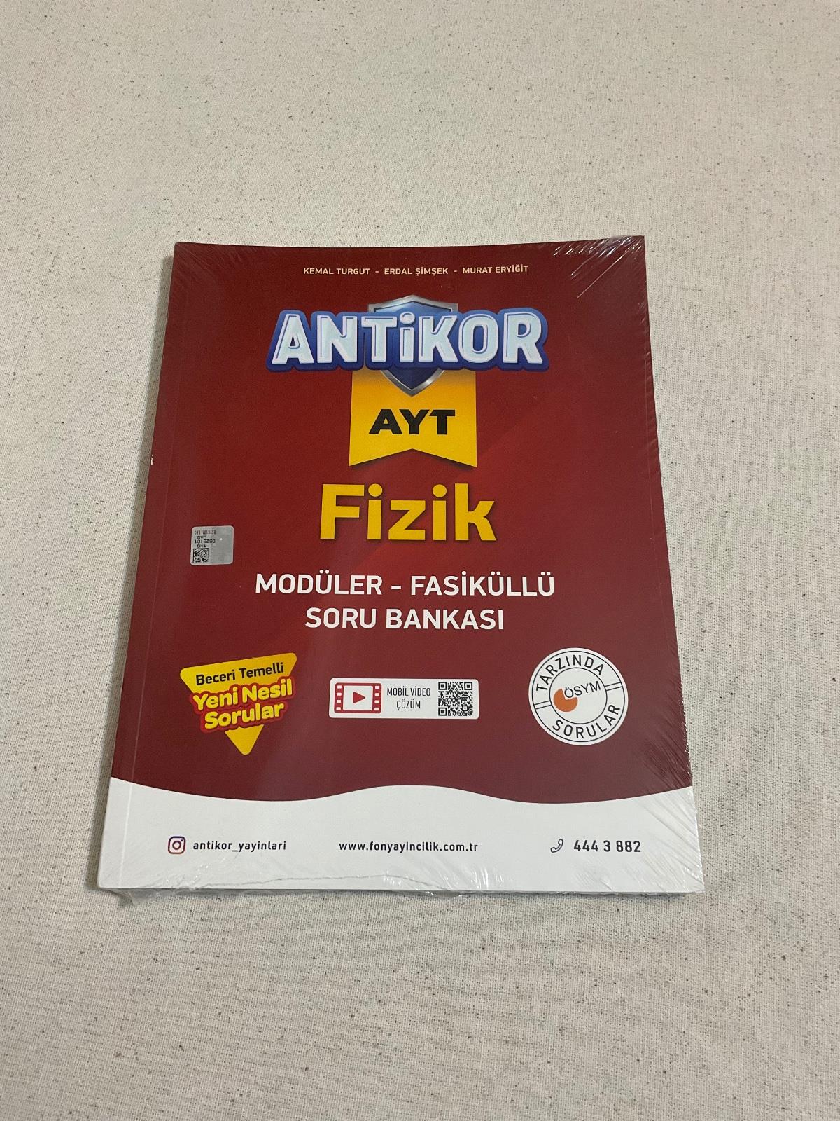 Fdd Yayınları AYT Fizik Antikor Modüler Fasiküllü Soru Bankası